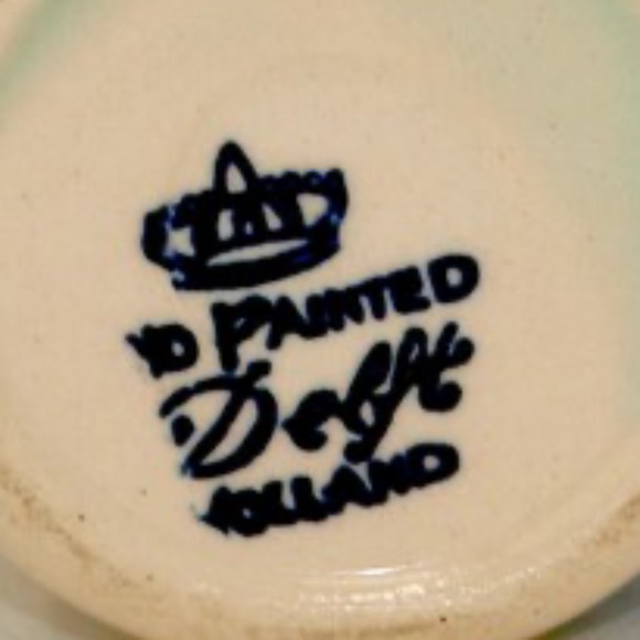 Vtg Delft Holland hand painted, Tooth pick Holder shot glass - Picture 7 of 7